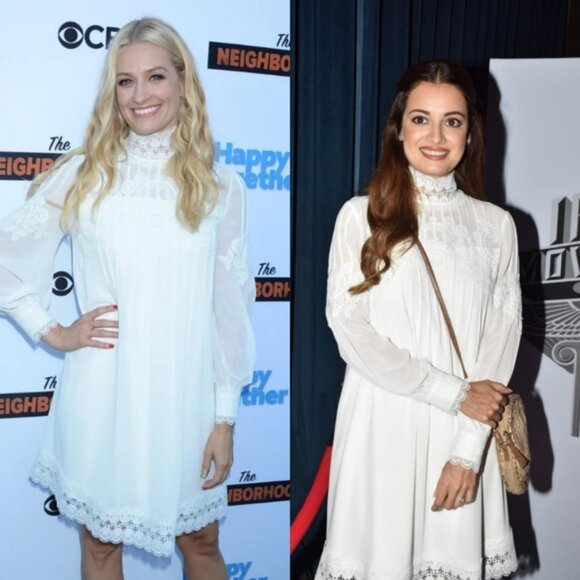 Ted Baker KATHIEA High neck lace tunic dress Sz 3 US M Celebrities favorite - Picture 3 of 16